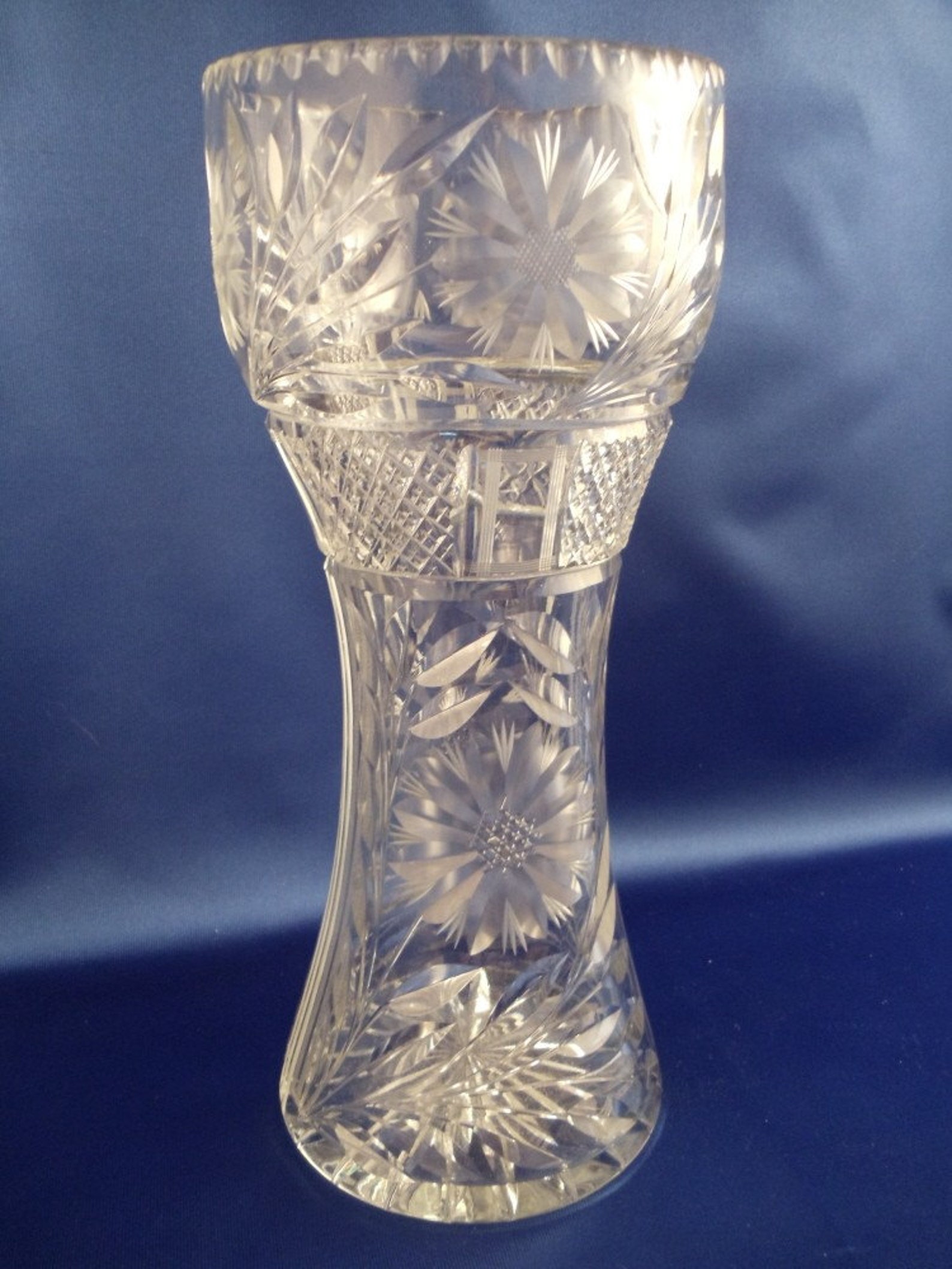 SALE....Vintage American Brilliant Period Cut Crystal Glass Etsy