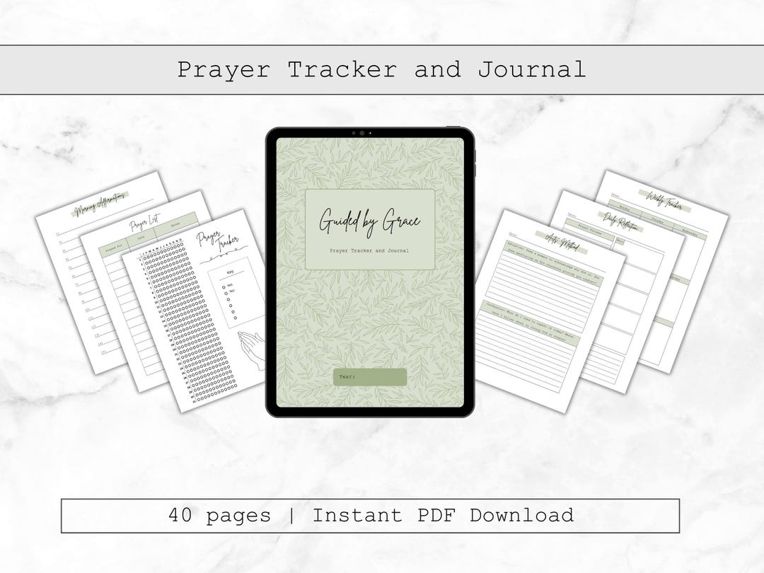 Digital Prayer Tracker & Journal | Printable Prayer Journal | Faith ...