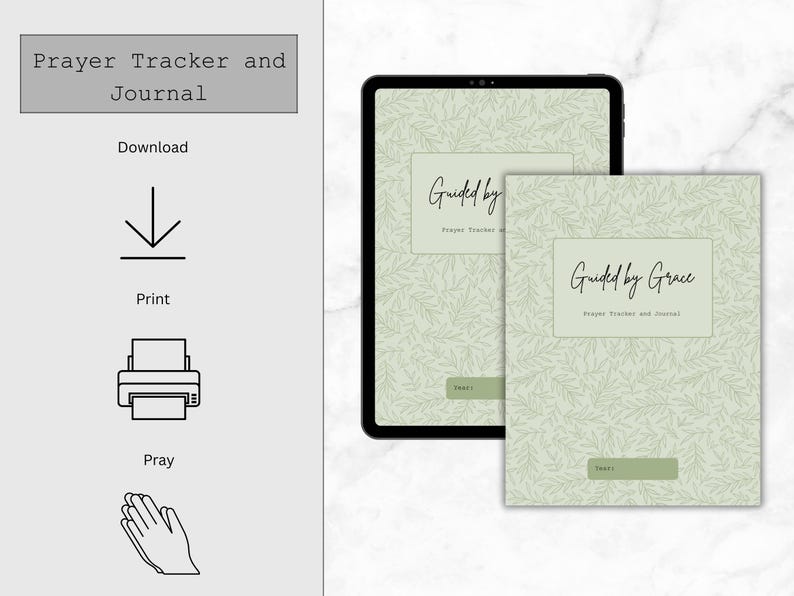 Digital Prayer Tracker & Journal | Printable Prayer Journal | Faith ...