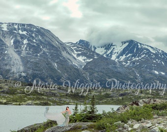 SOFORT DOWNLOAD- Digitaler Hintergrund für Ps und Pse Digitale Kulisse- Photoshop Composites Alaskan Mountains digitaler Fotografie Hintergrund