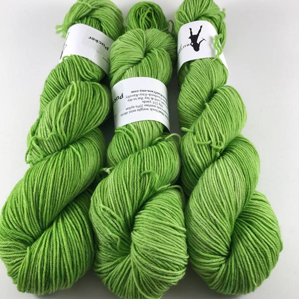 Jimmy Sock, Mini Skein, Sock Yarn, Superwash Merino, and Nylon, Hand Dyed Yarn, Fingering, Pucker