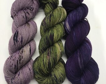 Jasper Yak Sock, Hand Dyed Yarn, Sock Yarn, Fingering Weight, Superwash Merino, Yak, 4 ply, Hand Dyed, Yarn, Hello Hawaii, so faded kit