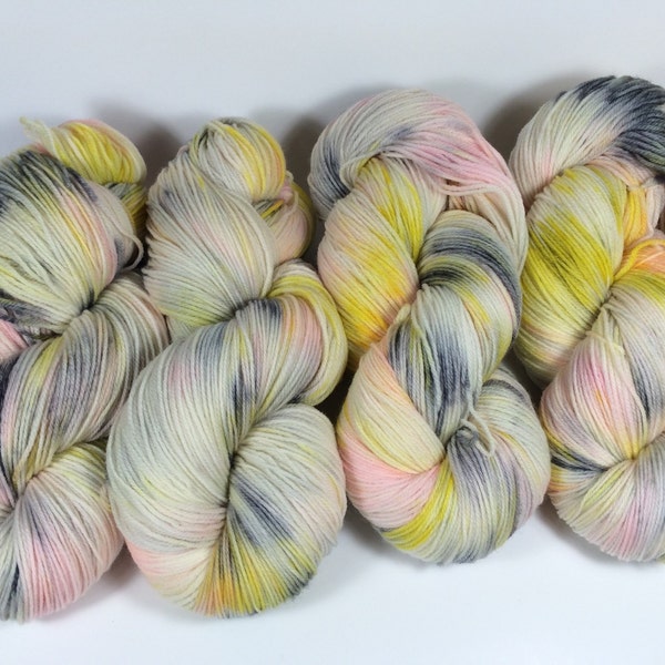 RESERVED Hand Dyed Yarn, Ultra Soft Merino Superwash, Sunrise Ceremony , Fingering Yarn, Superwash Merino, Yarn, multicolored yarn