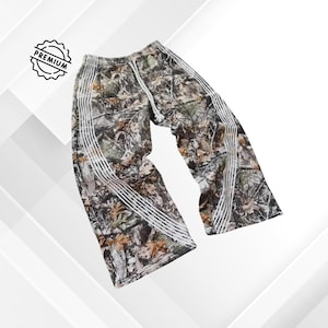 Camouflage Freizeithose Gestickte Camo Taktische Jogger | Funktionelle Männer Frauen Premium Jogginghose | Streetwear Kordelzug Cargohose