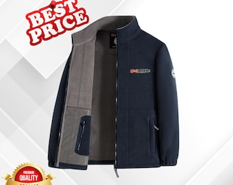 Warm Polar Fleece Jacket for Men Stylish Winter Outerwear Soft Thick Fabric Autumn