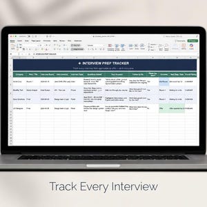 Interview Tracker and Planner Excel
