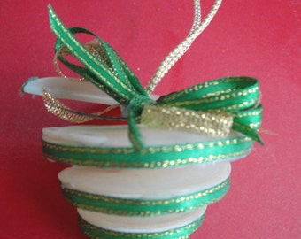 Christmas Seashell Bell Ornament