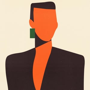 Minimalist Vertical Wall Decor; Grace Jones 1981 Pop Art