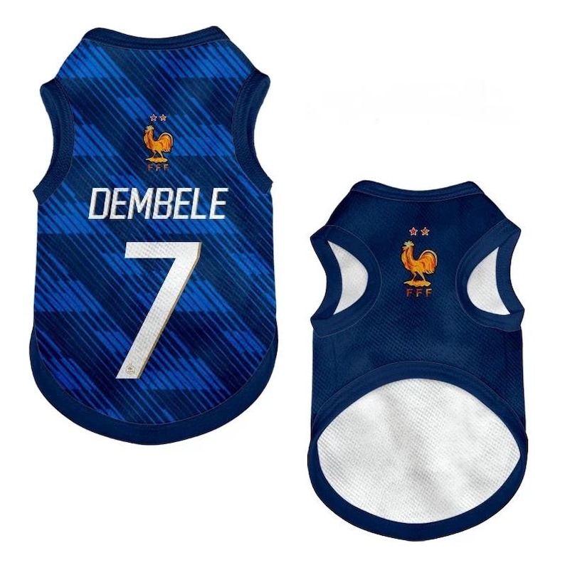 Premium Handmade France Dog Soccer Jersey – 2026 World Cup Apparel, Breathable Football Kit, Newest design, Dog Jerseys image 9