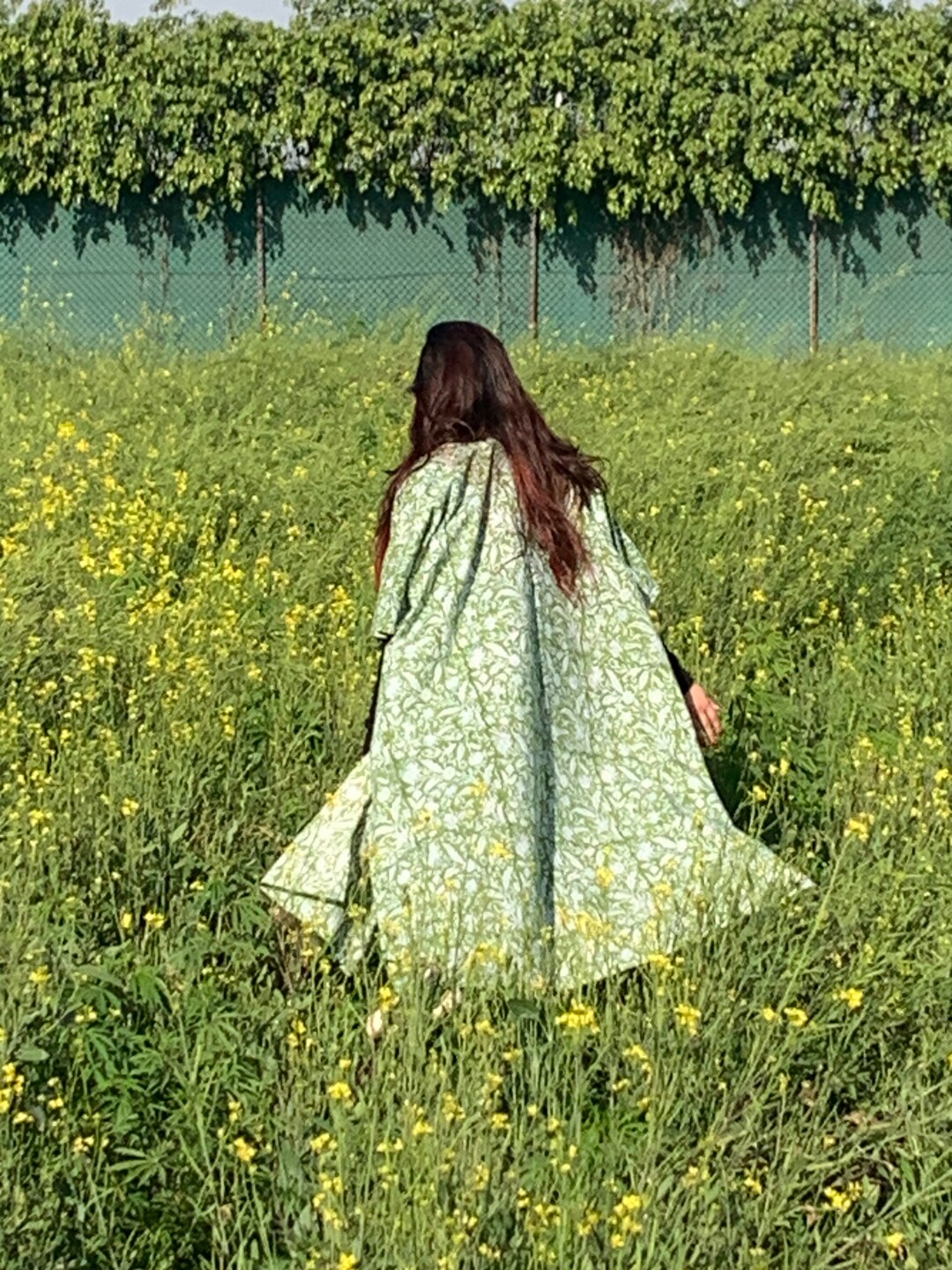 Mustard Fields Block Print Cotton Shrug Kimono Shrug Etsy