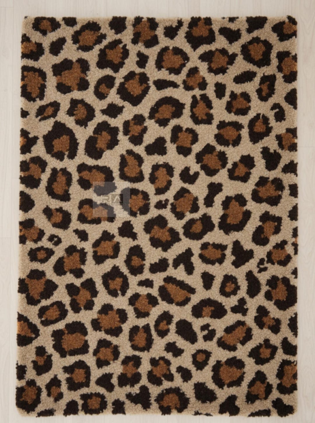 Leopard Print Texture Rug Hand Tufted Leopard Print Rug: Modern Wool Area Rug 8x10 - Etsy