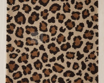 Hand Tufted Leopard Print Rug: Modern Wool Area Rug 8x10