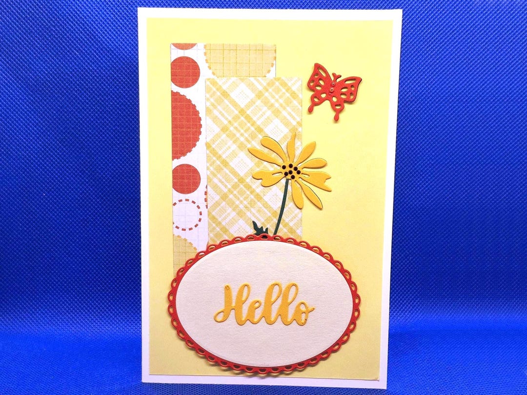 Simple Daisy and Butterfly Greeting Card: Friendship - Etsy