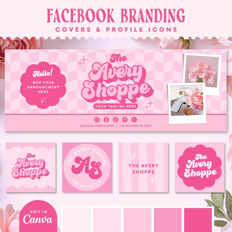 Feminine Facebook Cover - Etsy