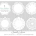 INSTANT DOWNLOAD Digital Lace Doilies - photography or personal use - clip art & Photoshop brushes 