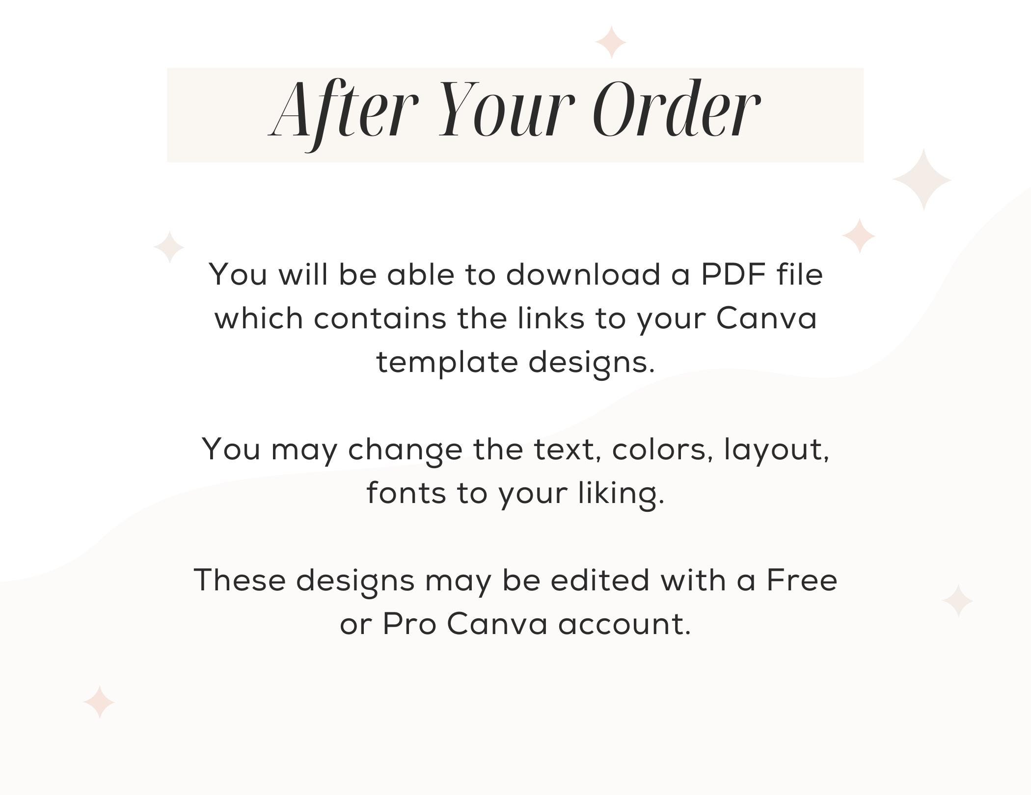 Editable Retro Etsy Shop Template Kit Canva, Modern Black and White ...