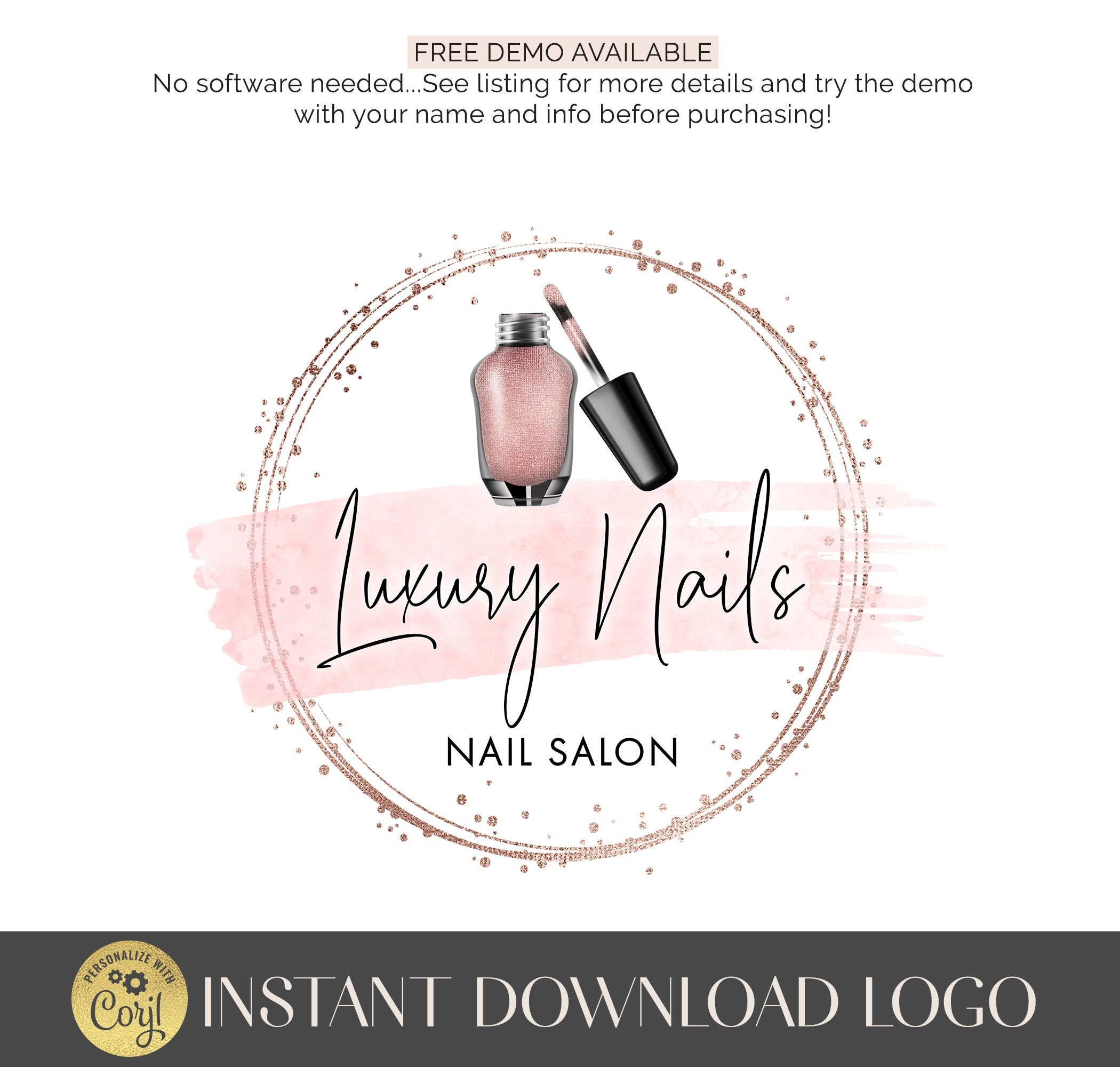 Nail Salon logo drafts | Salon logo, Salon logo design, Boutique nails