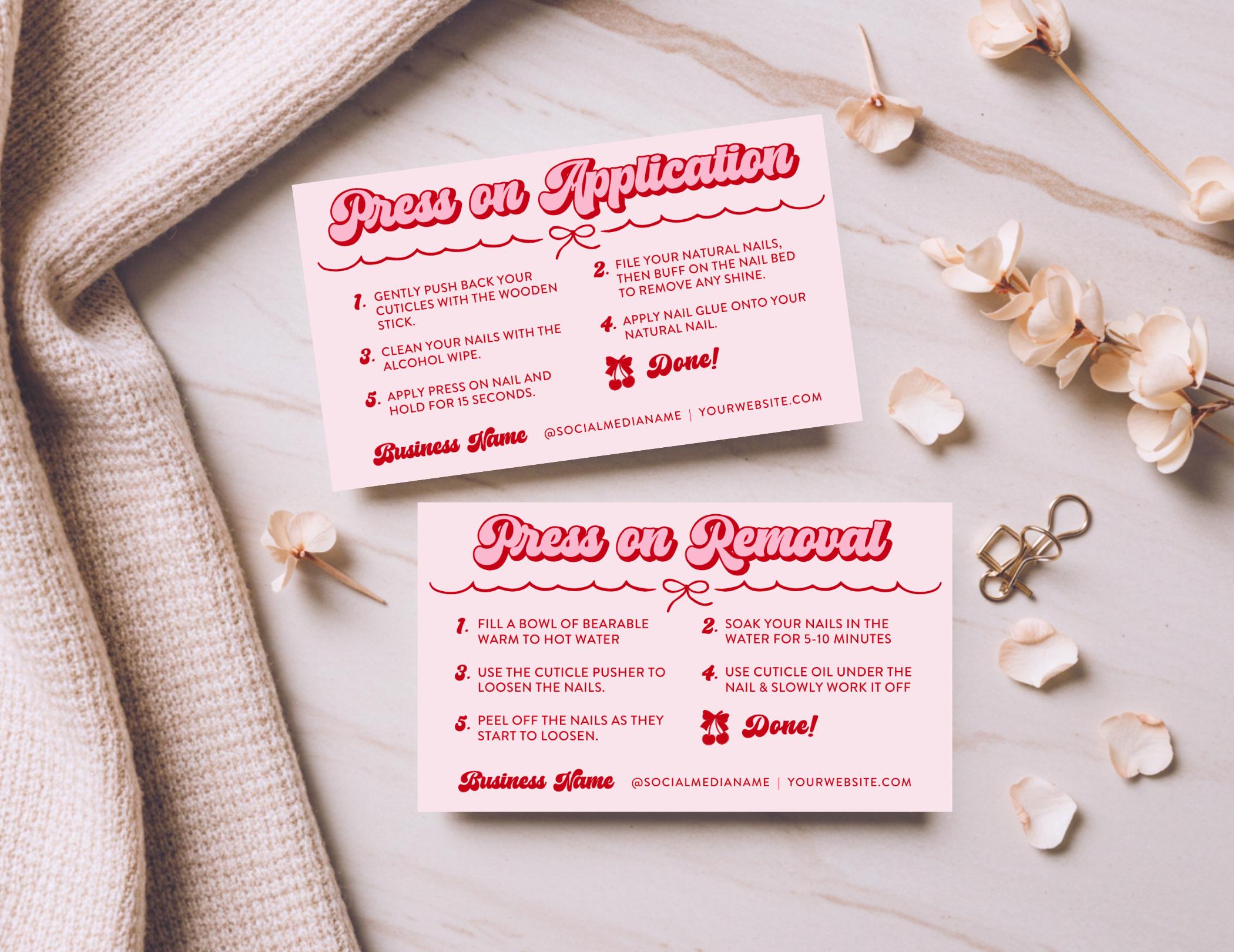 Press on Nails Printables