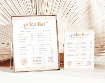 Price Lists | QR Signs