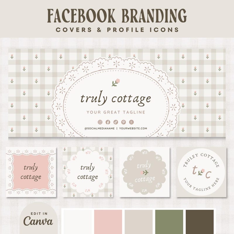 Feminine Facebook Cover - Etsy