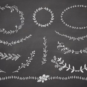 VECTOR FILES Vintage Laurel & Wreath design elements for personal or photography use INSTANT download image 4