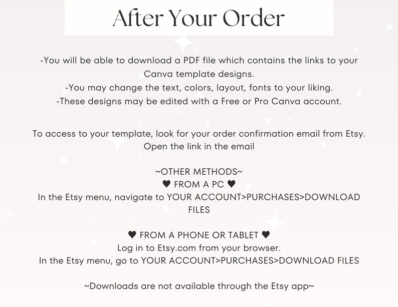 Editable Modern Retro Etsy Shop Template Kit Canva, Black and White ...