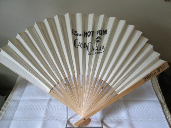 Vintage Casino Omaha Fan Handheld Fan Home Decor Fan Etsy