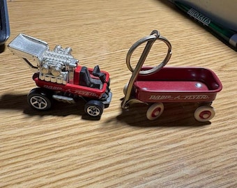 Vintage Radio Flyer Little Red Wagons. Key Chain,