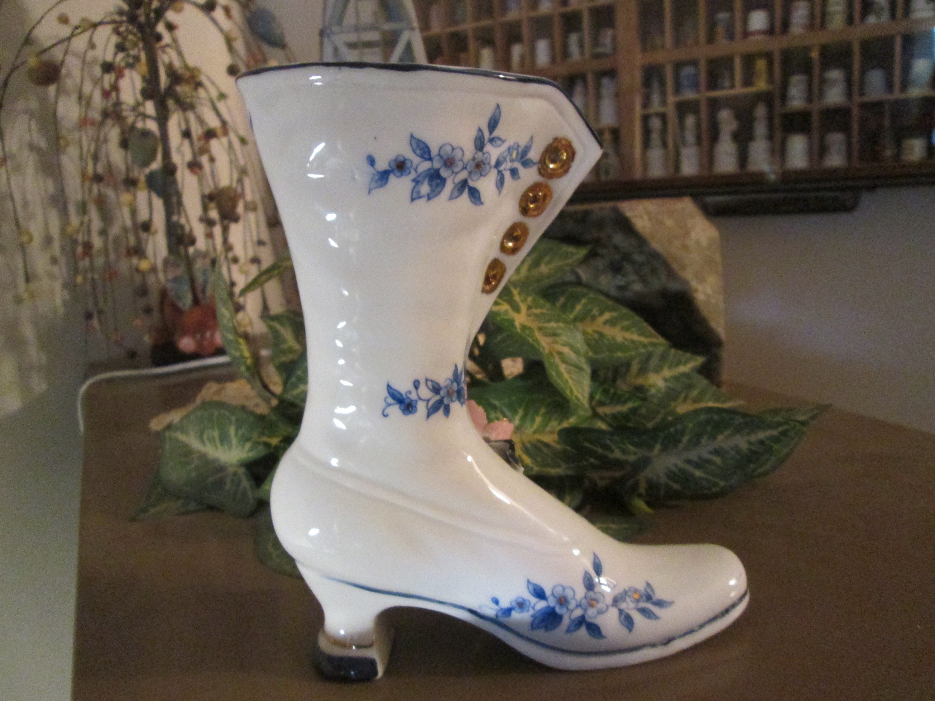 Buy Vintage Shoe Vase, Vase Collectors, Floral Supply, Flower Vase