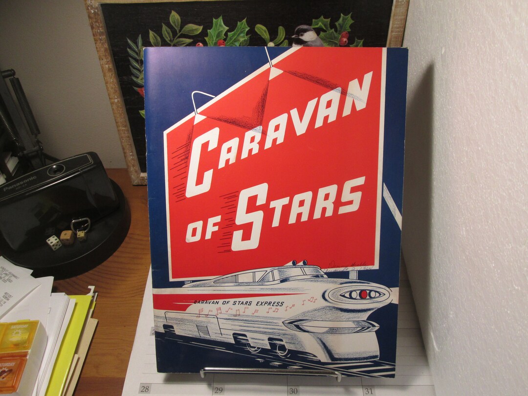 Caravan Paper Program Vintage Caravan of Stars Tour Program, Paper Tour Program, 1964 Dick ...