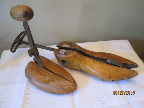 Vintage Wooden Shoe stretchers Shoe 