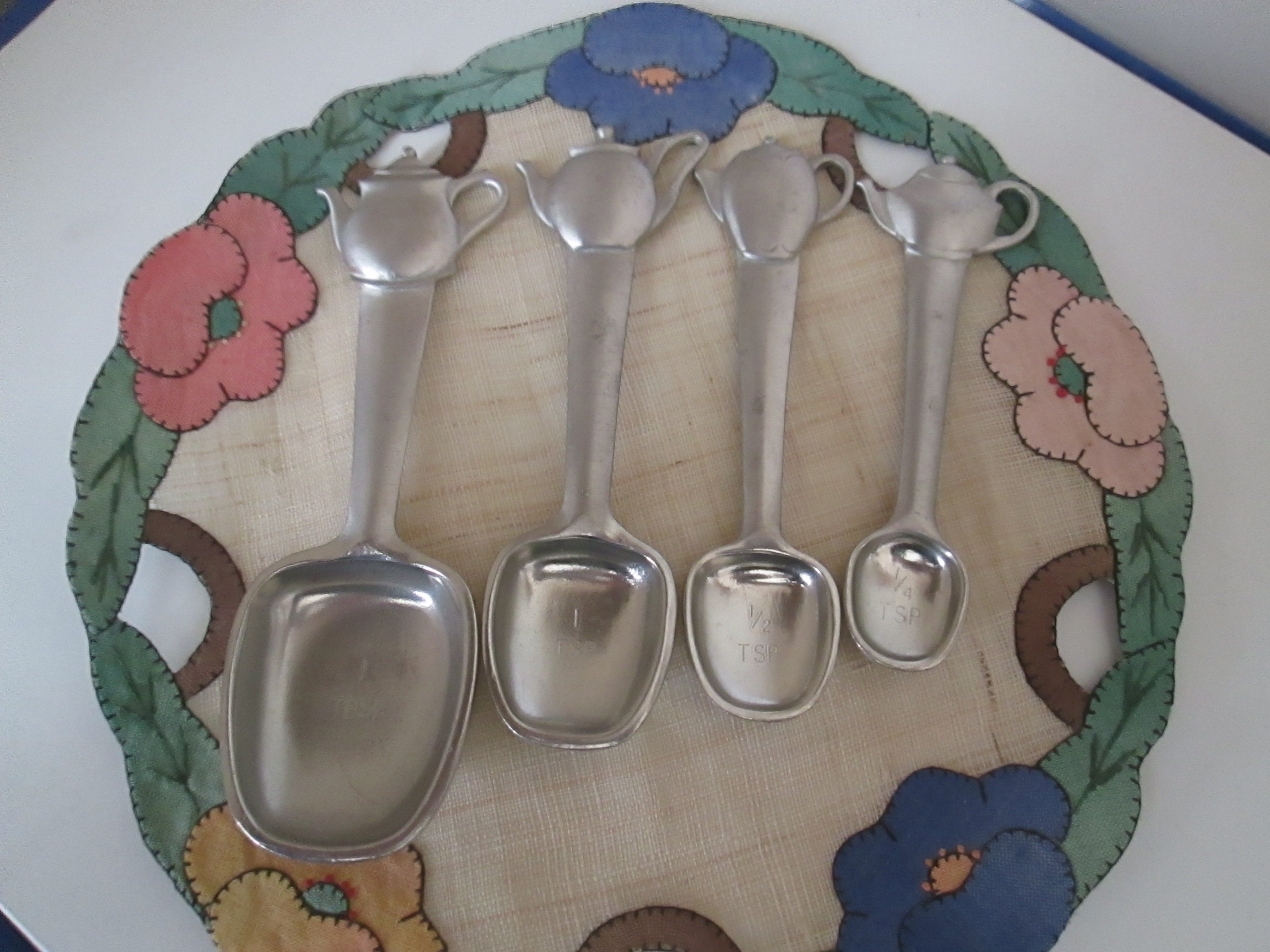 Mini Measuring Spoon Set - Pewter