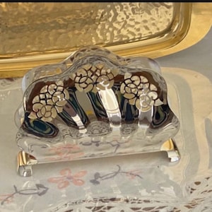 Vintage silver-plated napkin ring from the first half of the last century, Quist West Germany, art deco style