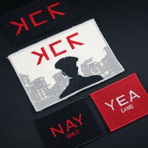 My Chemical Romance Embroidered Iron-On Patches: Keposhka Tour Patches, Draag