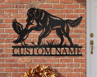 Letrero metálico personalizado con diseño de perro, decoración de pared con silueta de animal personalizada, arte moderno de perros para repisa, decoración de aventura, monograma de regalo para papá