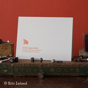 Letterpress Greeting Card: I'm NUTS about you image 3