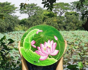 Vietnamese Lotus Leaf Conical Handmade