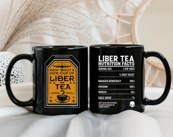 Helldivers 2 Liber-Tea Ceramic Mug 11oz 15oz, How About a Nice Cup of Liber-Tea!?, Super Earth, Birthday Gifts, Gifts for Him, Anniversary