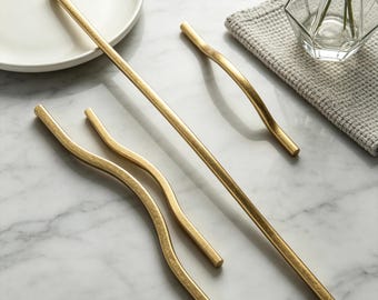 Tirador de armario de latón antiguo: pomo moderno minimalista de aleación de aluminio.