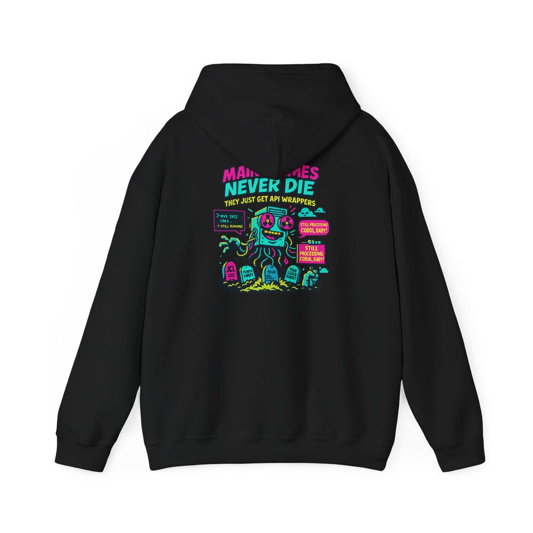 Mainframes Never Die Hoodie: Retro Tech Sarcasm - Devops Legend Gift - Etsy