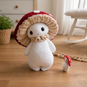 Crochet Mushroom Doll Pattern PDF | Amigurumi Plush Tutorial (Digital Download)
