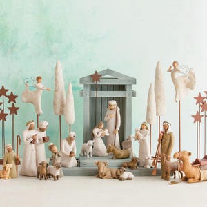 Willow Tree Nativity Set, Hand-painted Sculpted Figures, Nativity Gift