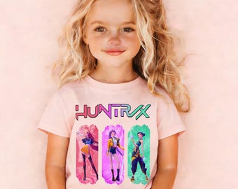 Custom Saja Boys Boy Birthday T-Shirt,Kpop Demon Hunters Birthday Kid Tee,Huntrix Toddler shirt,Gift for Little Fans,Gift for Huntrix Fan