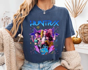 Mira Rumi Zoey Kpop Toddler TShirt,Huntrix Girls Demon Hunters Youth Tee,Korean Pop Fan Merch,Perfect Gift for Kpop Loving Kids and Families