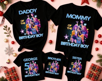 Custom Huntrix Birthday Girl Family Matching Shirts,Mira Rumi Zoey Tee,Kpop Birthday Gift for Huntrix Fans,Family Birthday Celebration