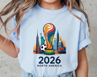 Kids World Cup 2026 Tshirt,Youth World Cup Shirt,Toddler Soccer Shirt,Game Day Shirt Kids,Soccer Game Usa World Cup Clothing
