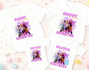 Custom Kpop Huntrix Birthday Shirt, Zoey Rumi Mira T-Shirt, Personalized Kpop Demon Hunter Birthday Tee, Kpop Demon Hunter Family Tee