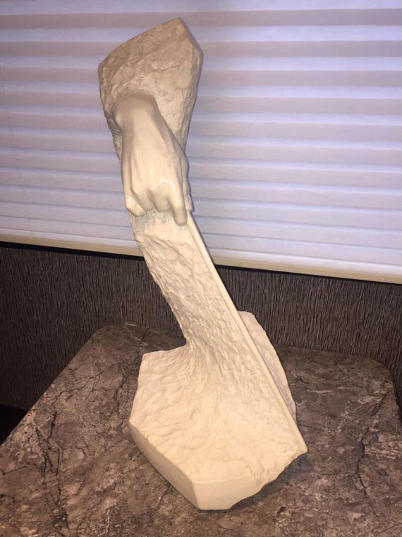 Vintage Plaster Conductor Meistro Hand Art Sculpture 1970's Signed Stanley Ltd. Edition