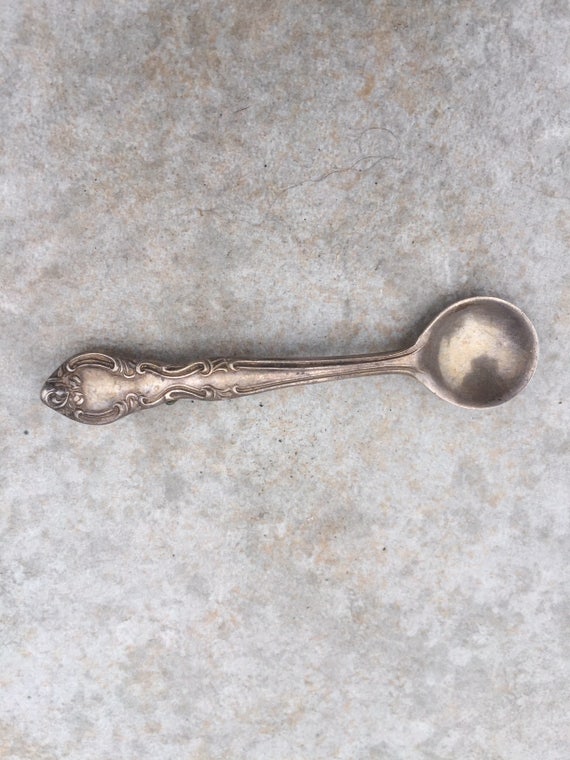 Early Vintage Sterling Silver Spoon Brooch Pin 925
