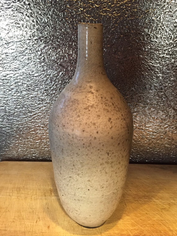 Vintage Mid-Century Modern Art Pottery Vase Signed FREEMAN
